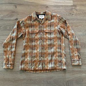 Corridor NYC Handloomed Embroidered/Textured Southwestern Button-Down Size Small